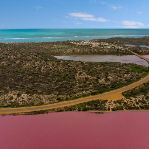 Hutt Lagoon (Pink Lake) near Port Gregory